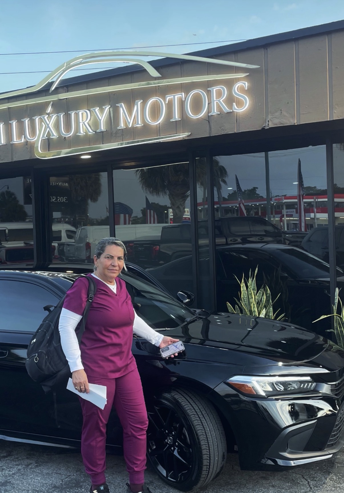 Nadia C. with their Honda Civic Sport