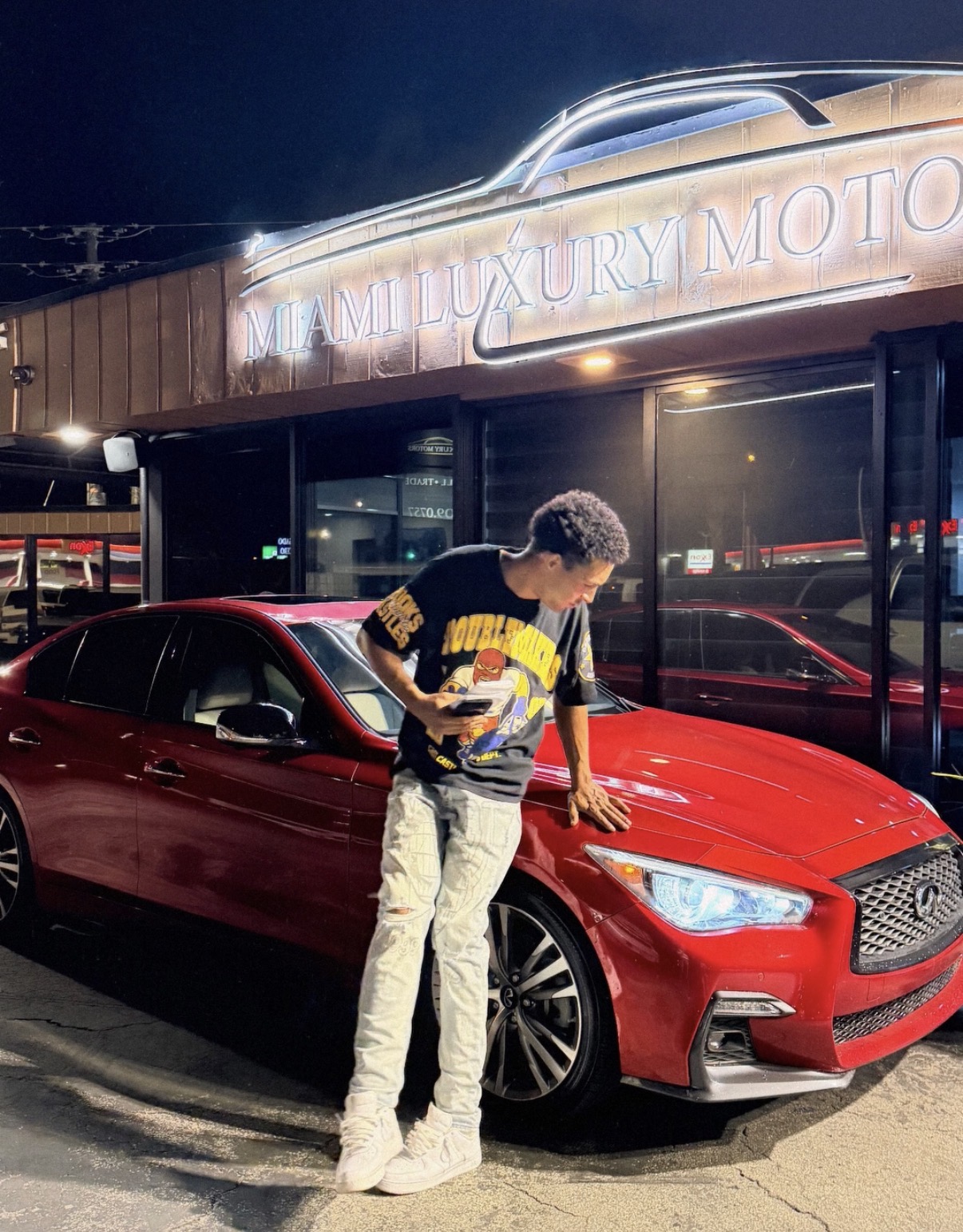 Jalen P. with their Infiniti Q50