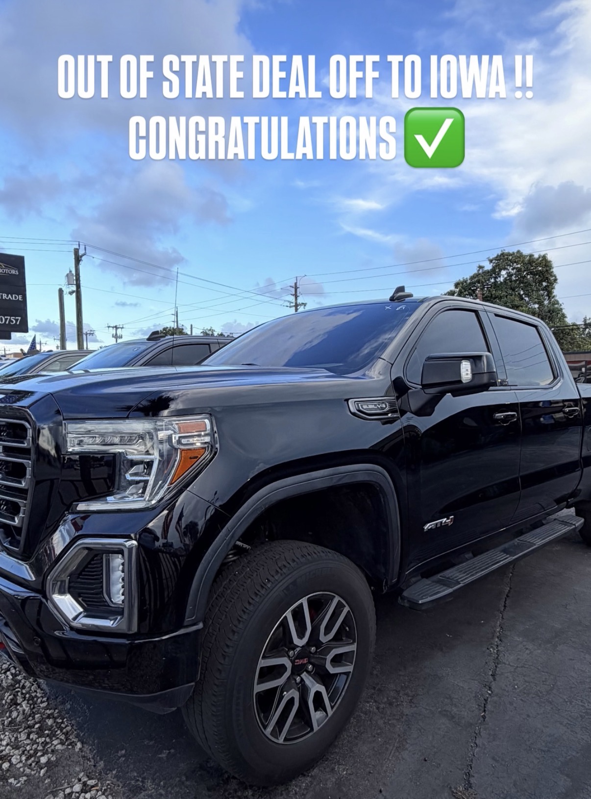 Out-of-State Buyer with their GMC Sierra AT4